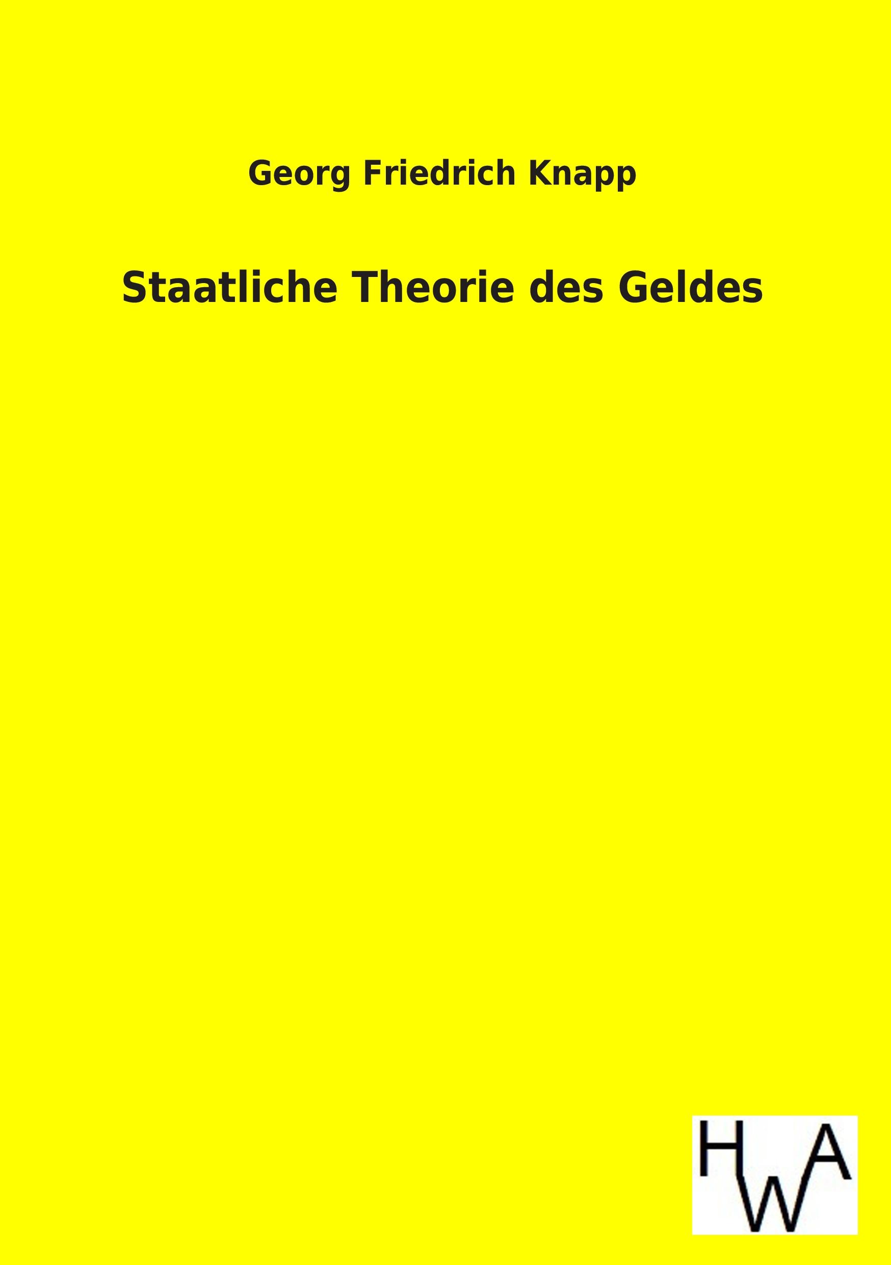 Vorderes Coverbild Staatliche Theorie des Geldes