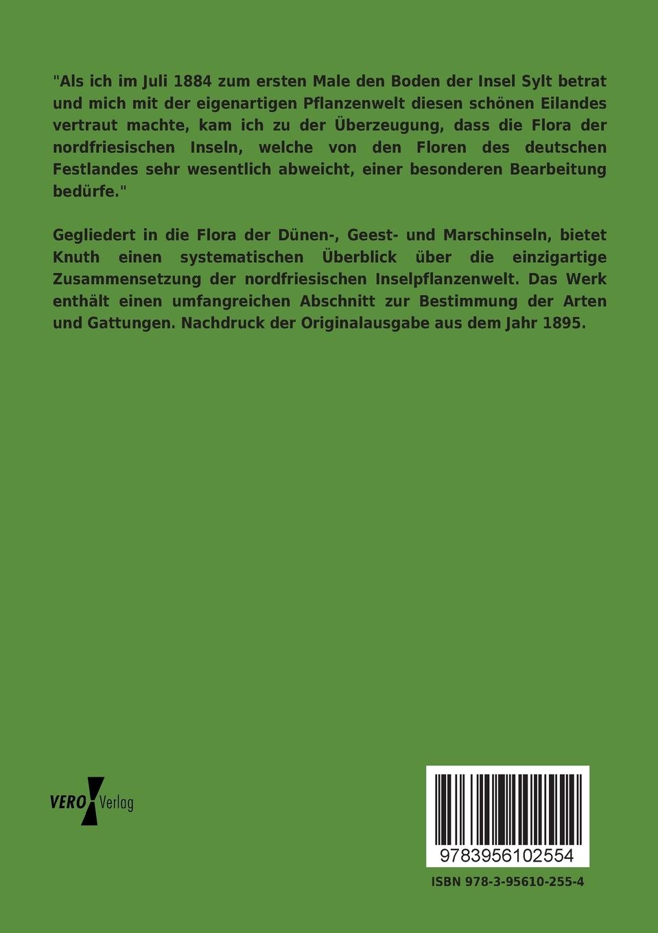 Rückseitencover Flora der Nordfriesischen Inseln