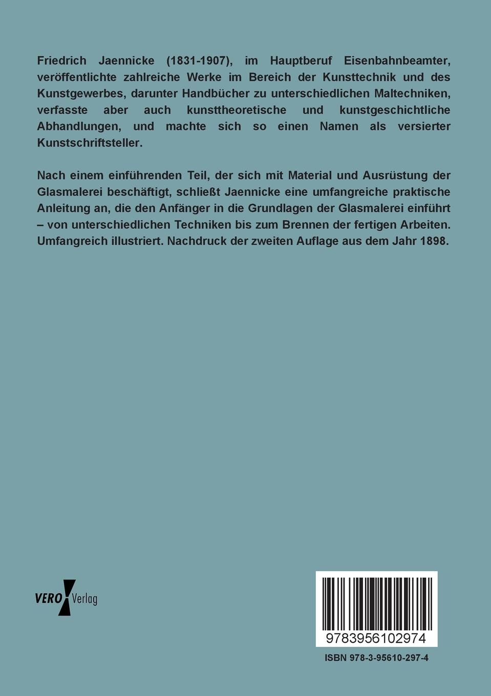 Rückseitencover Handbuch der Glas-Malerei