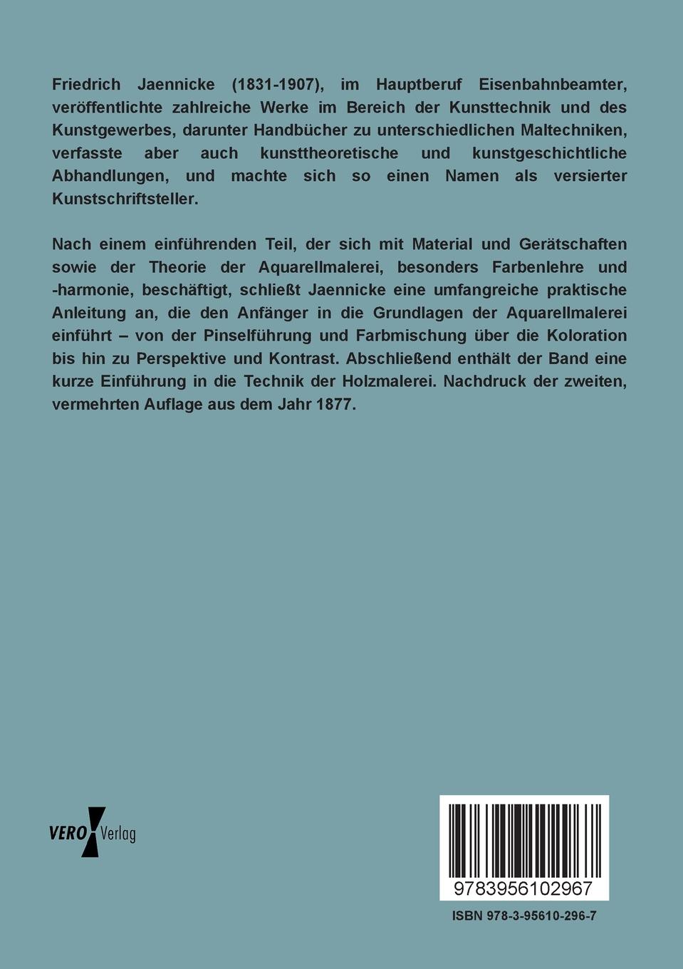 Rückseitencover Handbuch der Aquarellmalerei