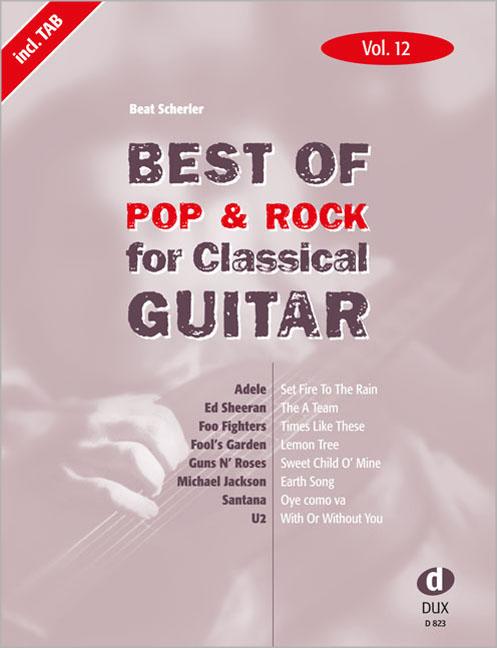 Vorderes Coverbild Best Of Pop & Rock for Classical Guitar 12