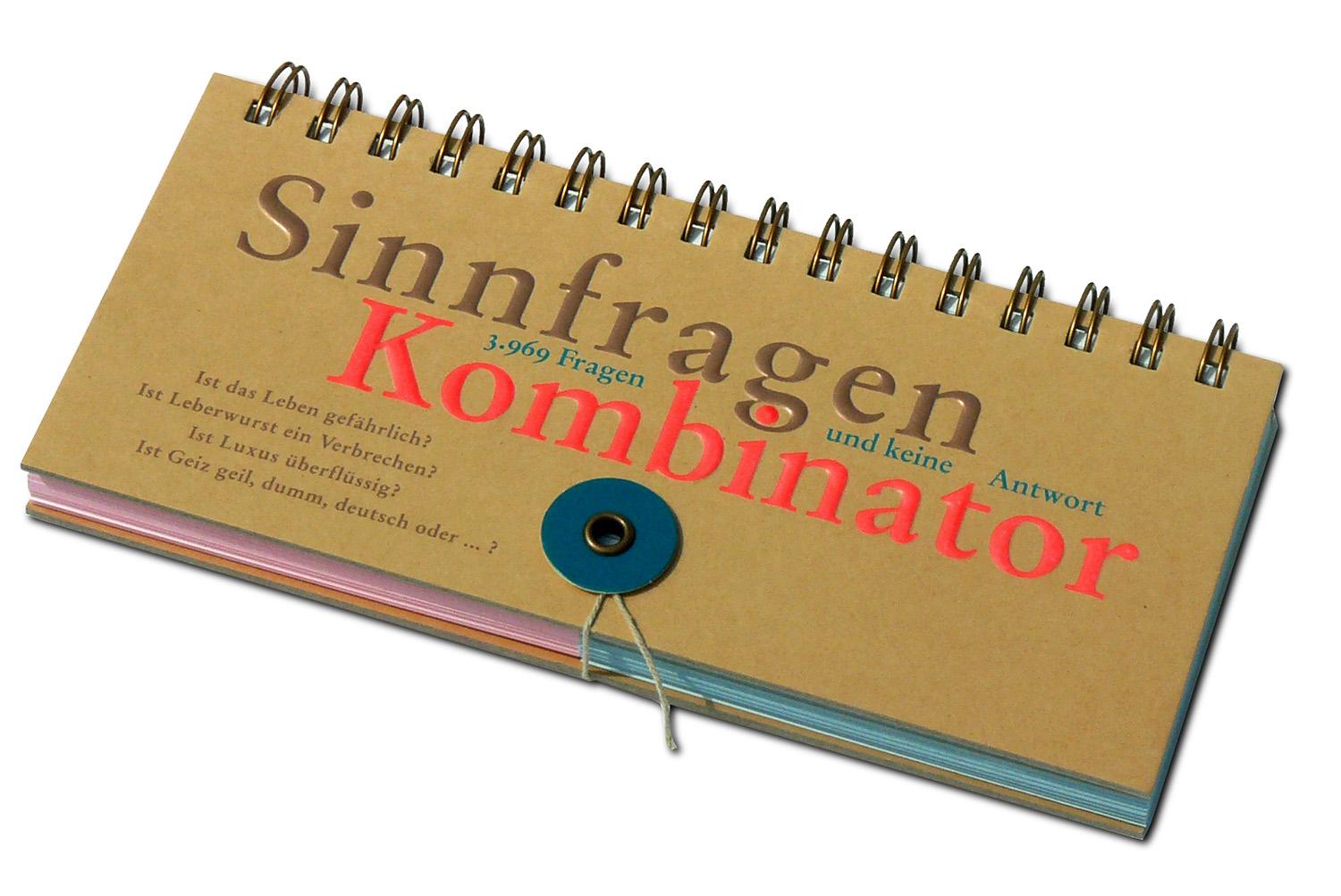 Vorderes Coverbild SinnfragenKombinator