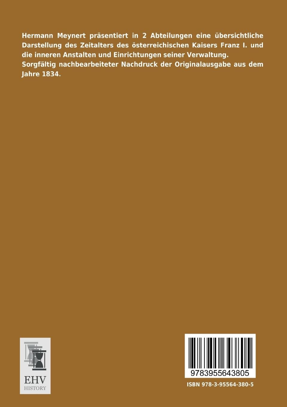 Rückseitencover Franz I. Kaiser von Österreich und sein Zeitalter