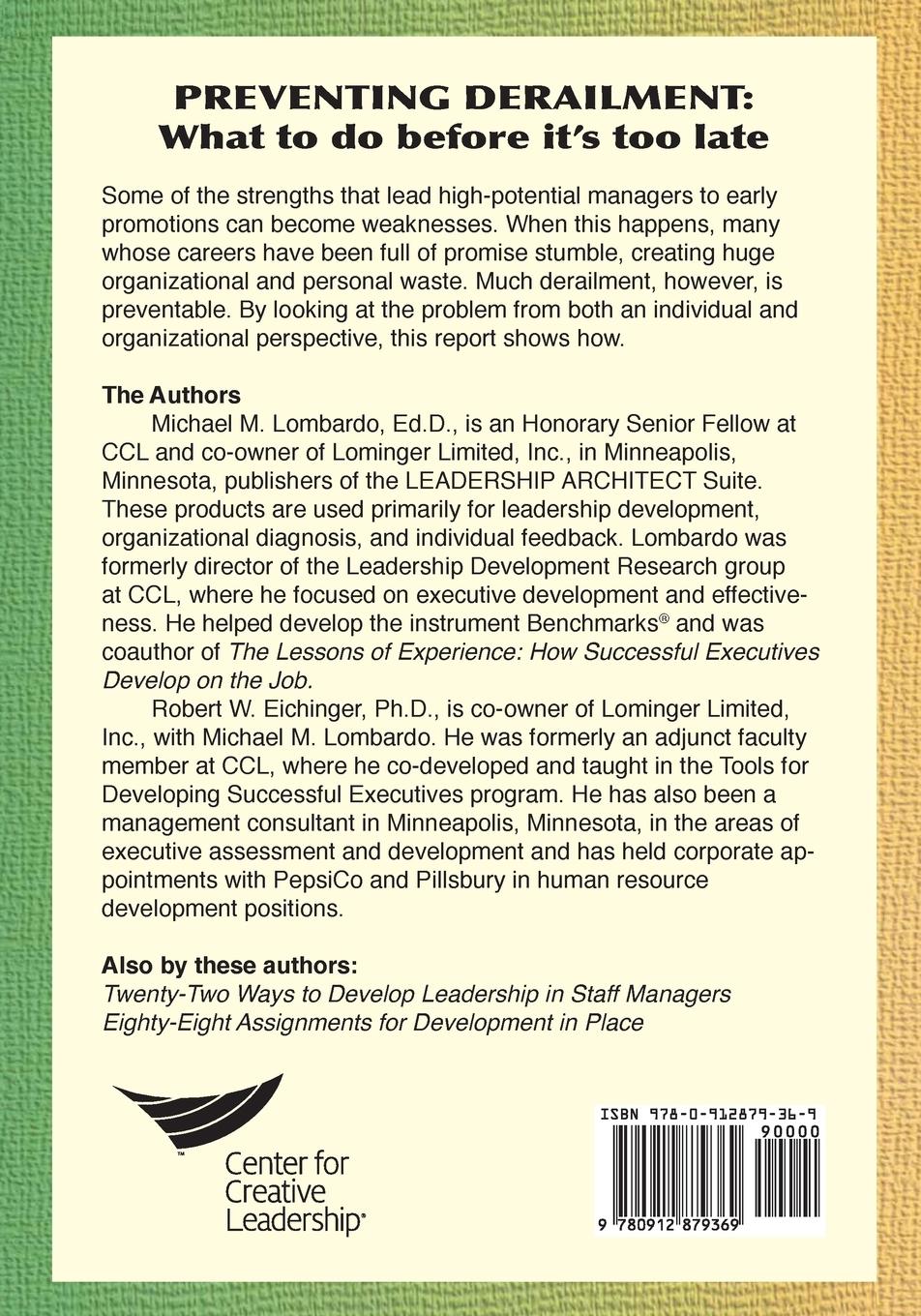 Rückseitencover Preventing Derailment