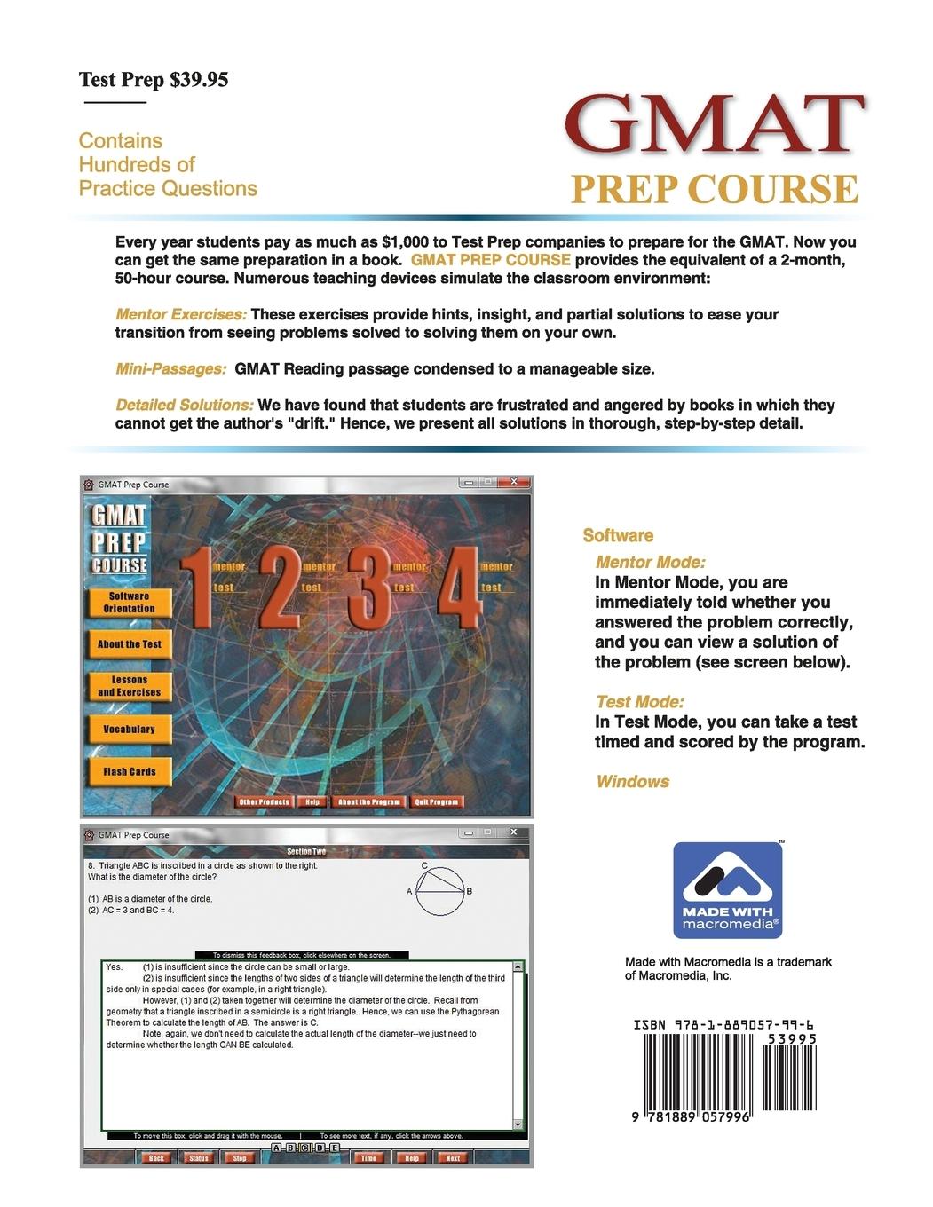 Rückseitencover GMAT Prep Course