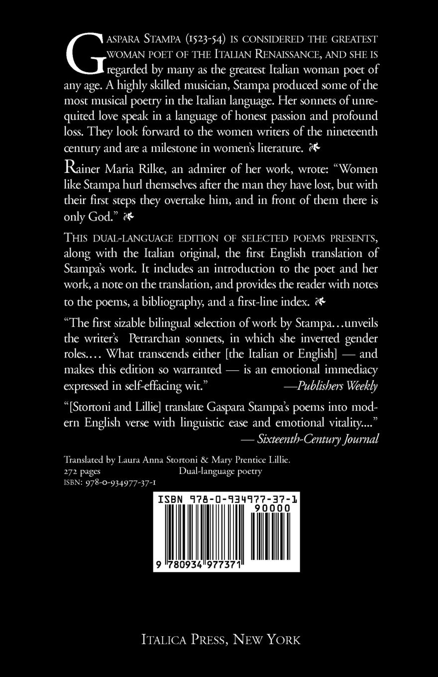 Rückseitencover Gaspara Stampa