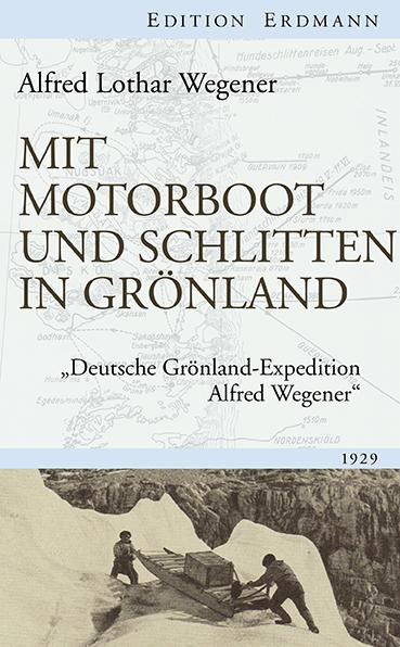 Vorderes Coverbild Mit Motorboot und Schlitten in Grönland