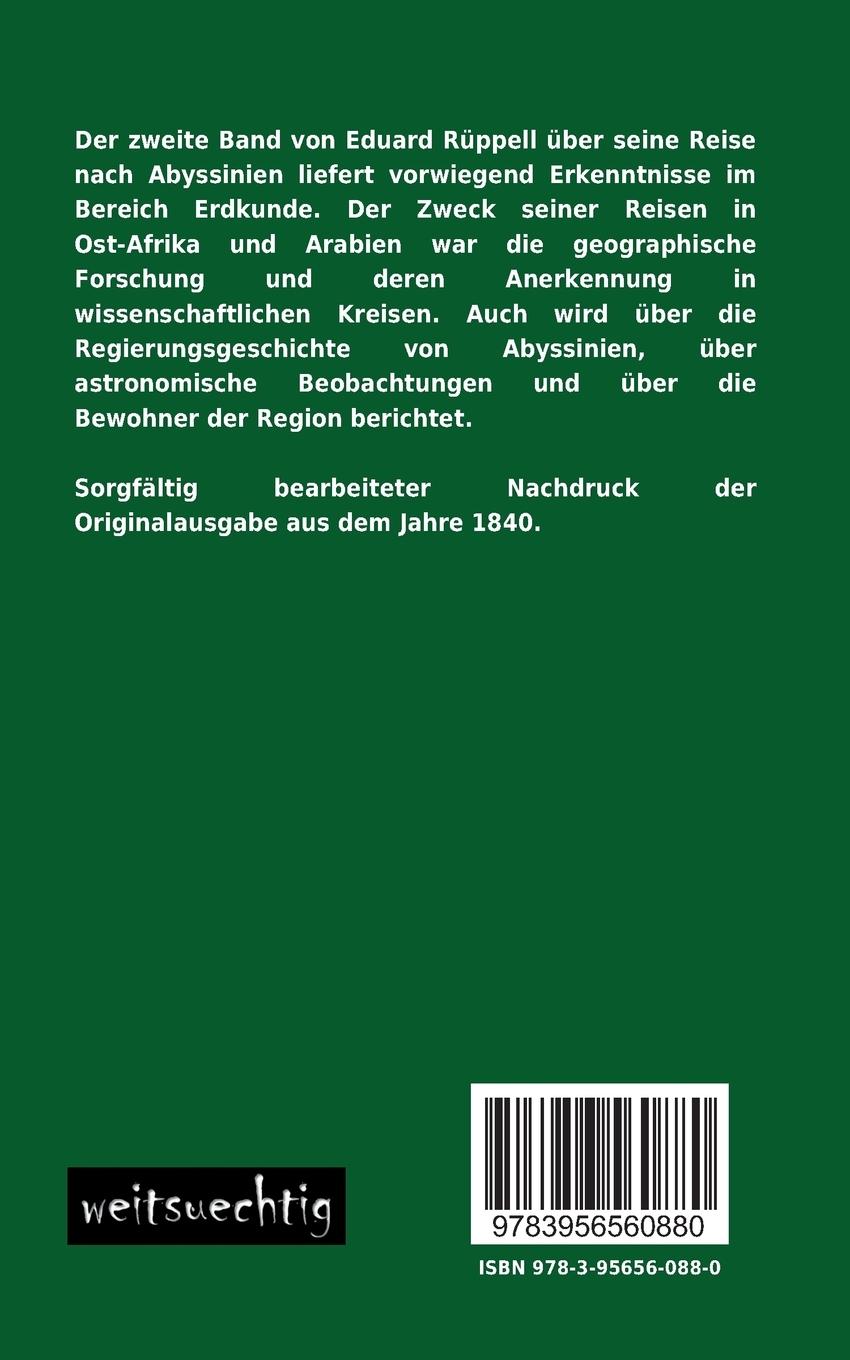Rückseitencover Reise in Abyssinien