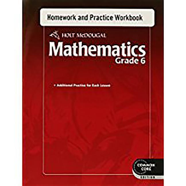 Vorderes Coverbild Homework and Practice Workbook Grade 6