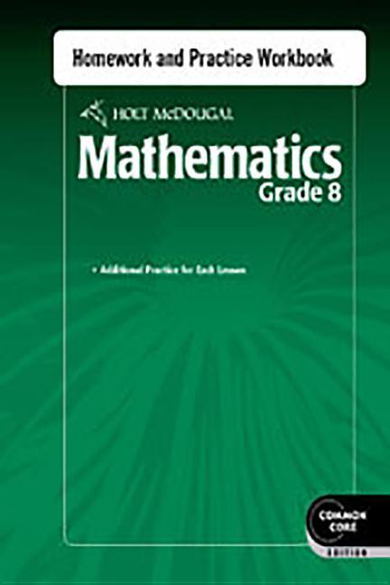 Vorderes Coverbild Homework and Practice Workbook Grade 8