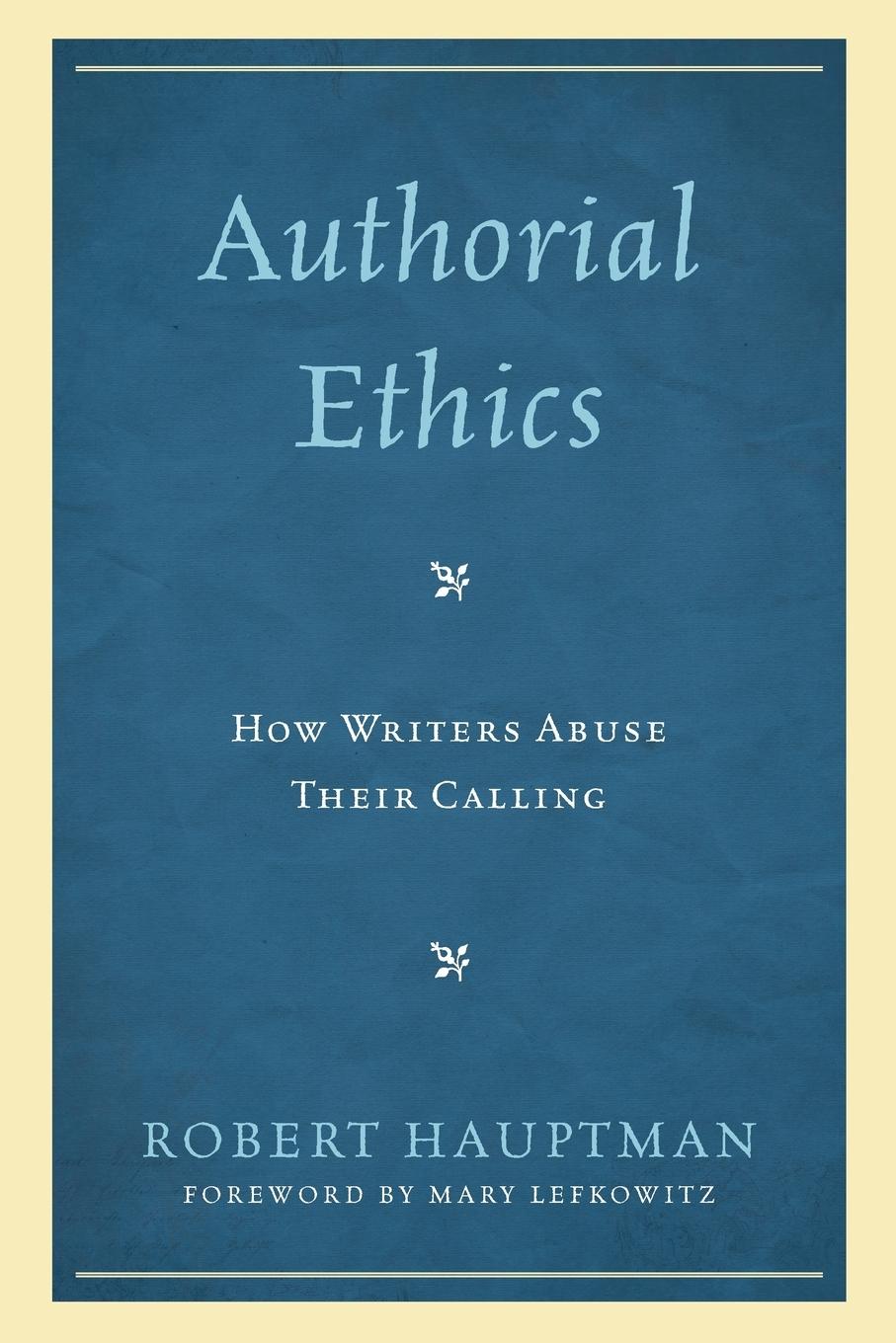 Vorderes Coverbild Authorial Ethics