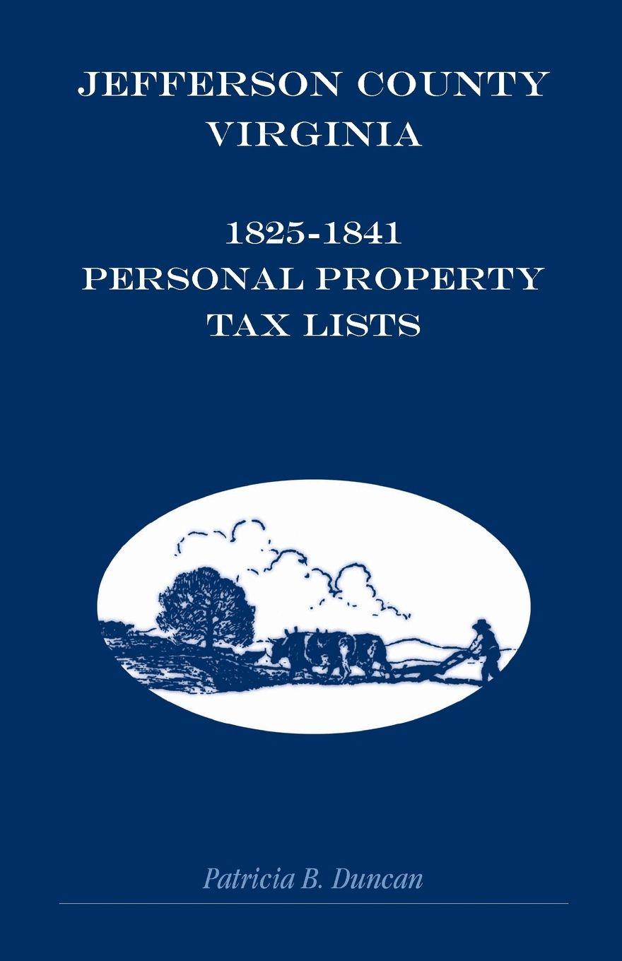Vorderes Coverbild Jefferson County, [West] Virginia, 1825-1841 Personal Property Tax Lists