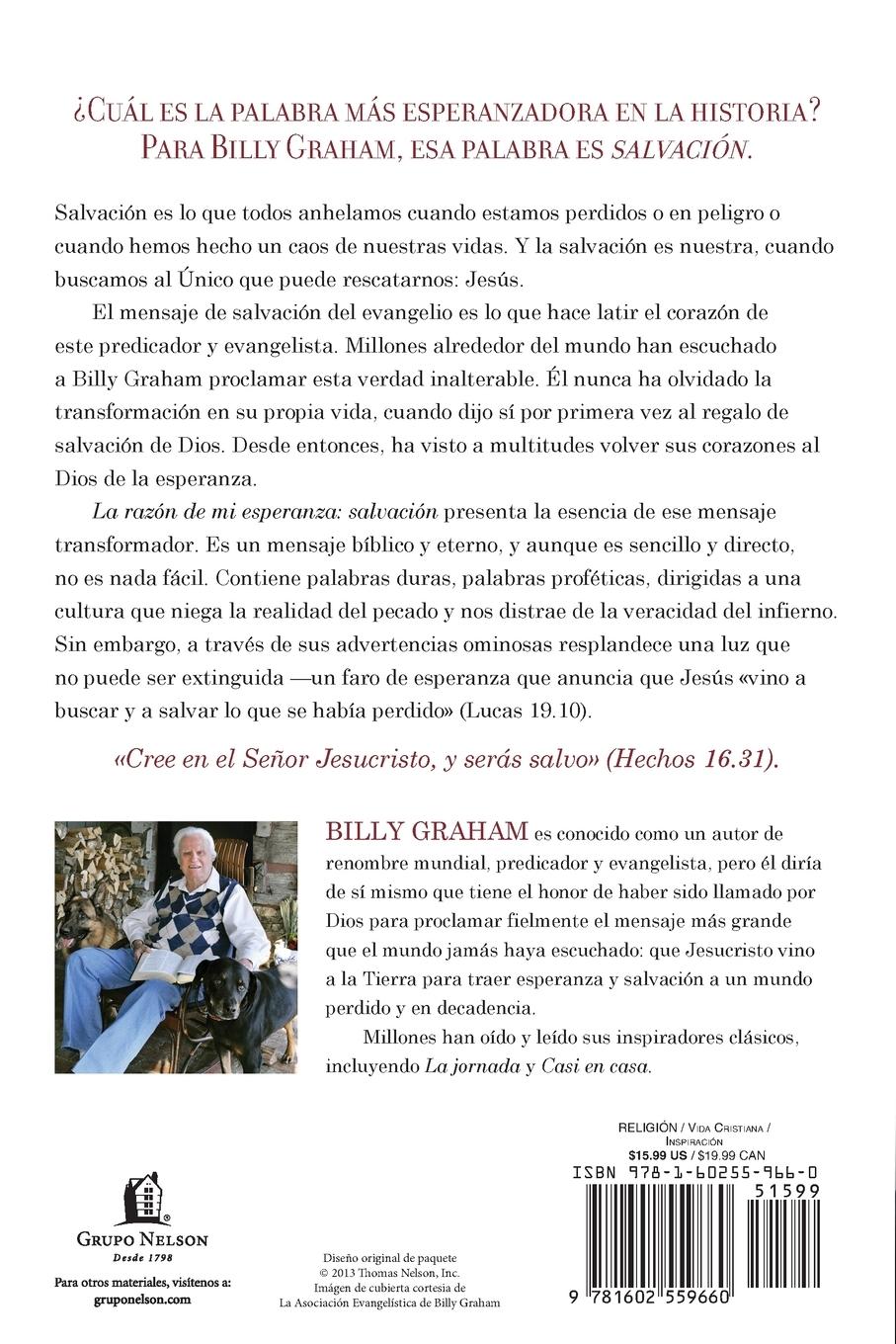 Rückseitencover La Raz¿¿n de Mi Esperanza