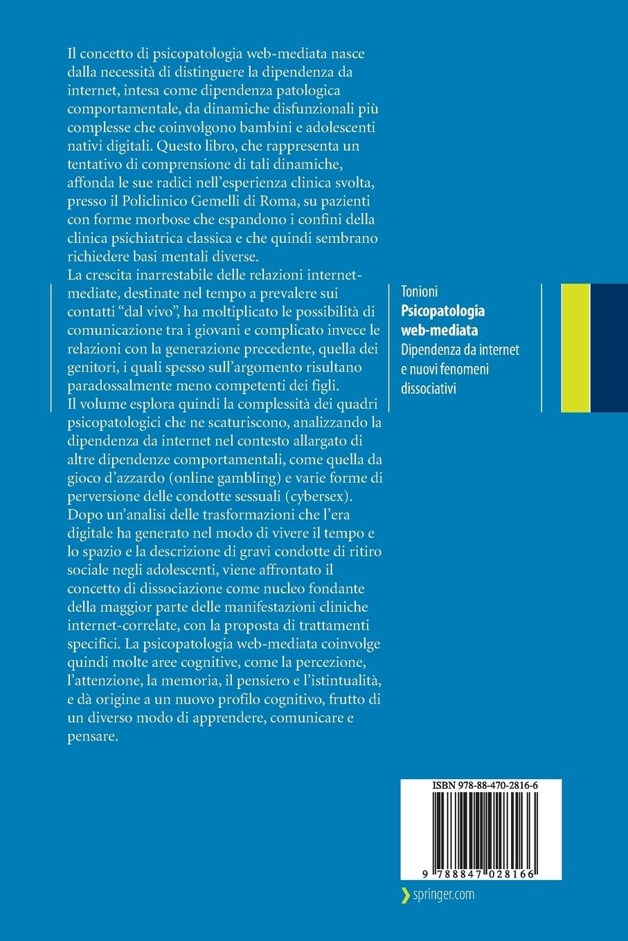 Rückseitencover Psicopatologia web-mediata