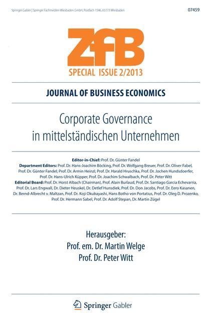 Vorderes Coverbild Corporate Governance in mittelständischen Unternehmen