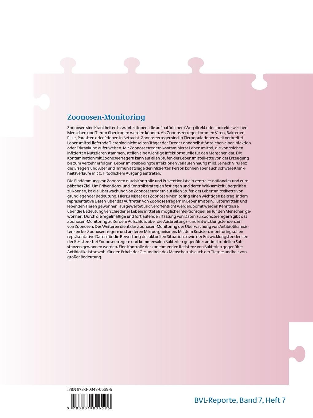 Rückseitencover Berichte zur Lebensmittelsicherheit 2011