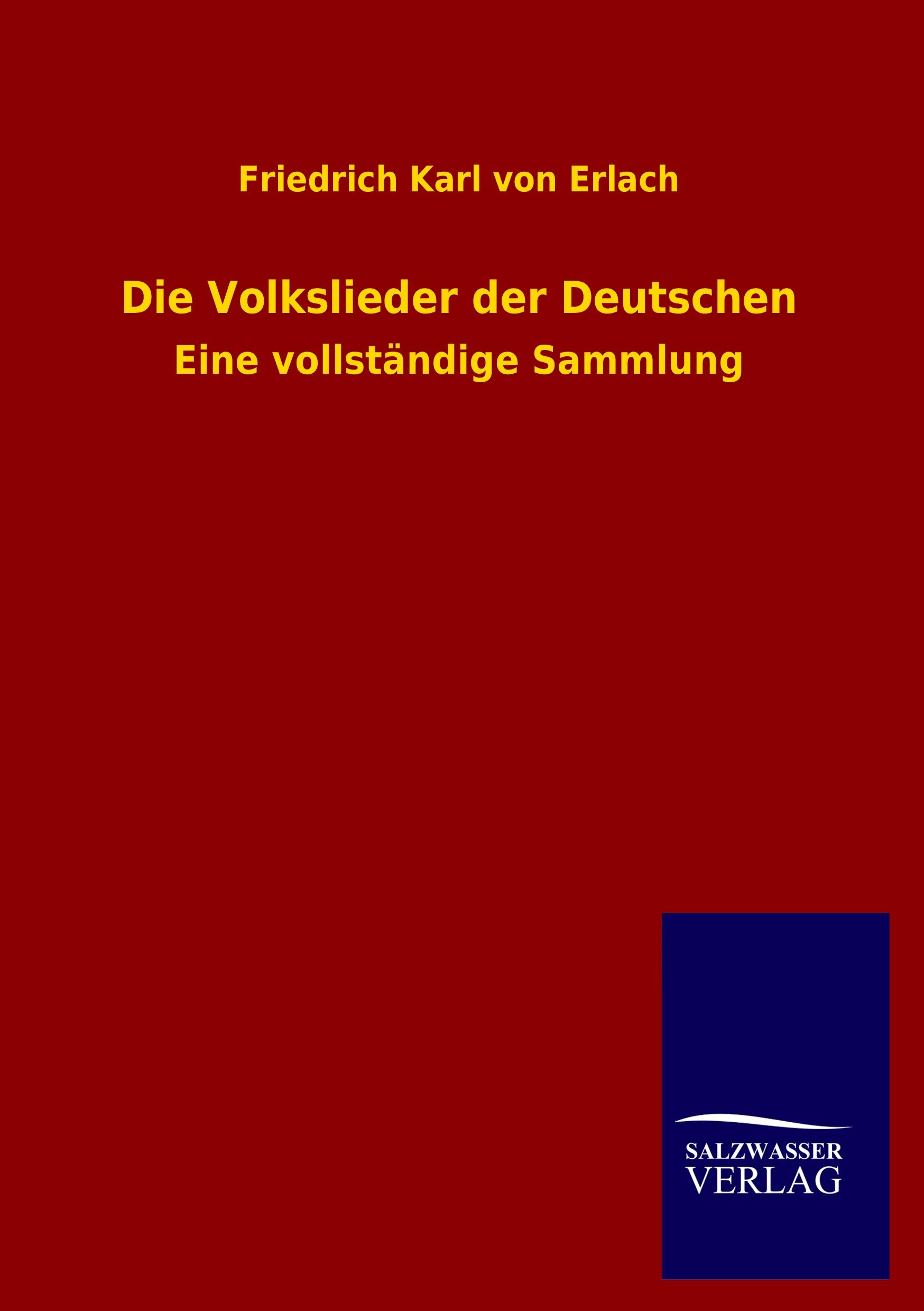Vorderes Coverbild Die Volkslieder der Deutschen