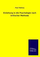 Vorderes Coverbild Einleitung in die Psychologie nach kritischer Methode