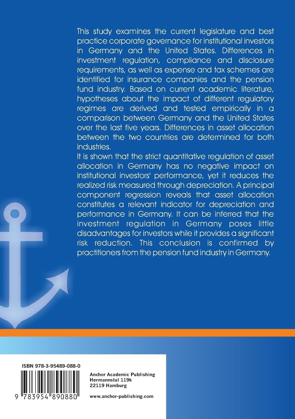 Rückseitencover Institutional Asset Management: How are professional investors affected by legislature and corporate governance?