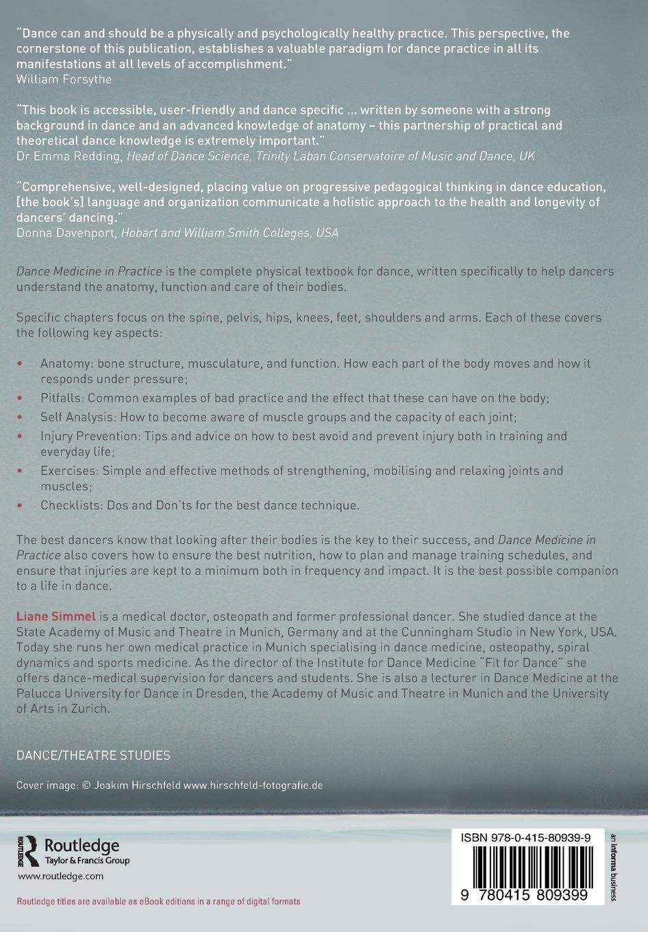 Rückseitencover Dance Medicine in Practice