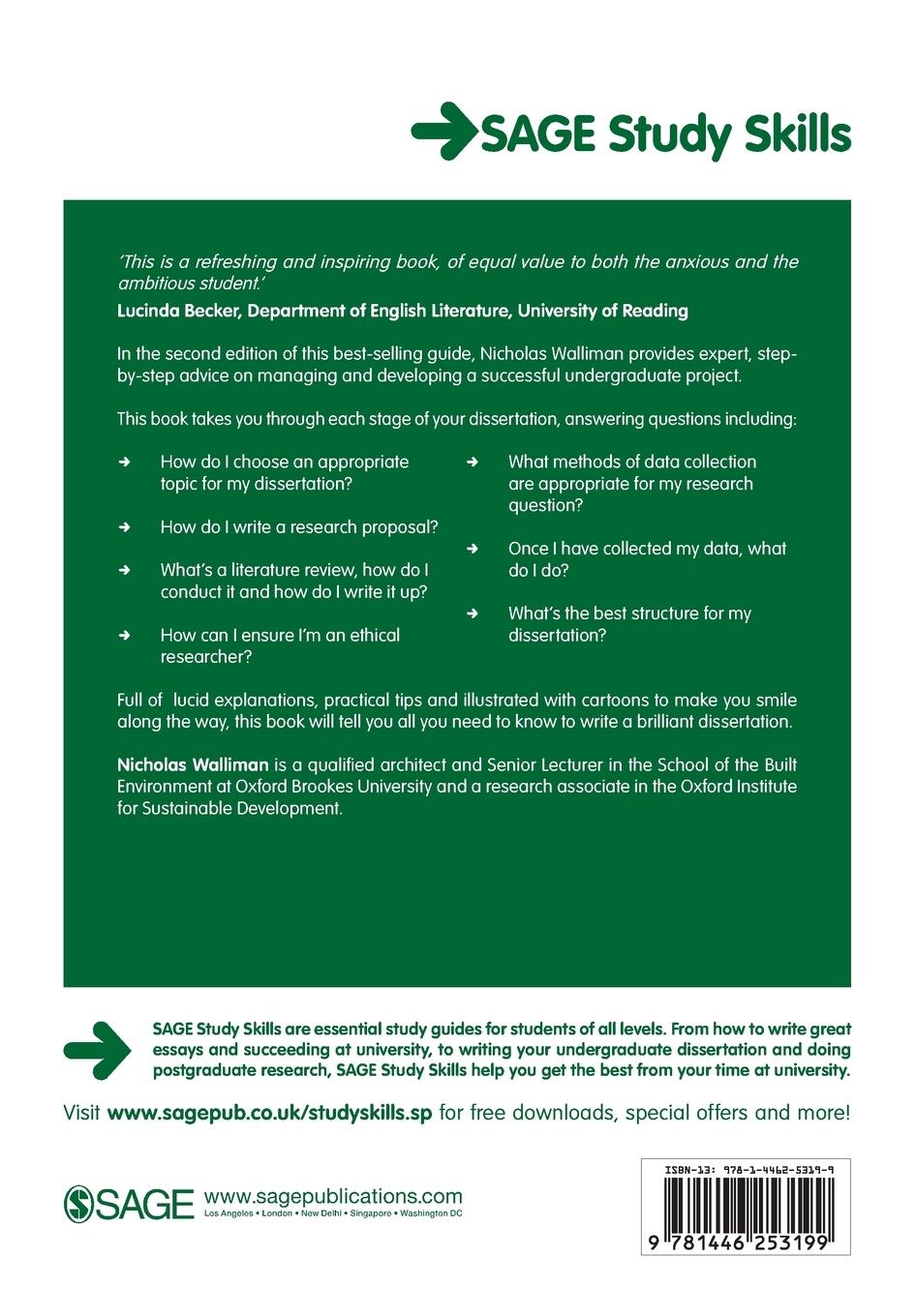 Rückseitencover Your Undergraduate Dissertation