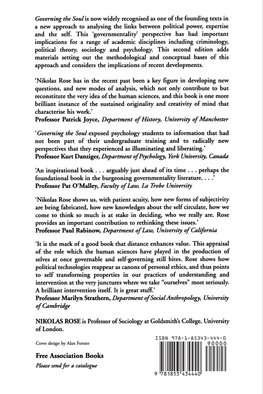 Rückseitencover Governing the Soul