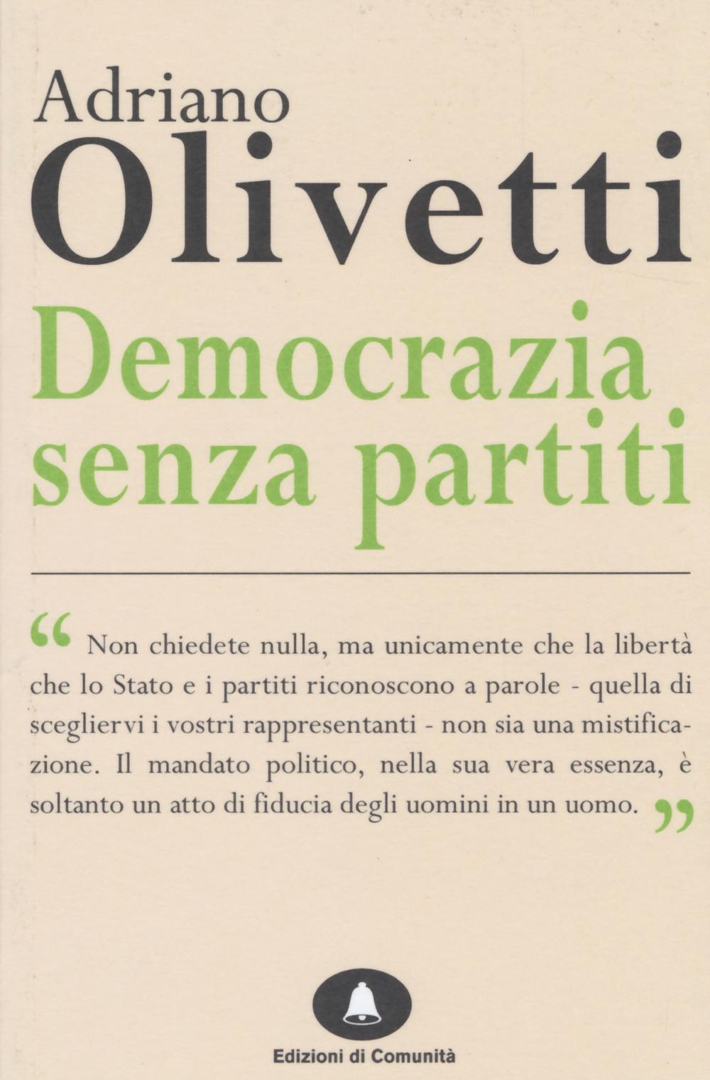 Vorderes Coverbild Democrazia senza partiti