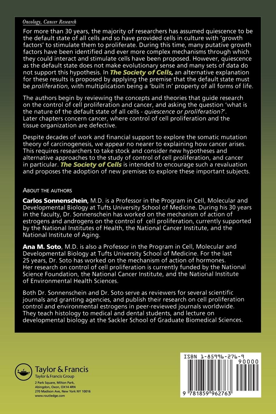 Rückseitencover The Society of Cells