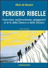 Vorderes Coverbild Benoist, A: Pensiero ribelle. Interviste, testimonianze, spi