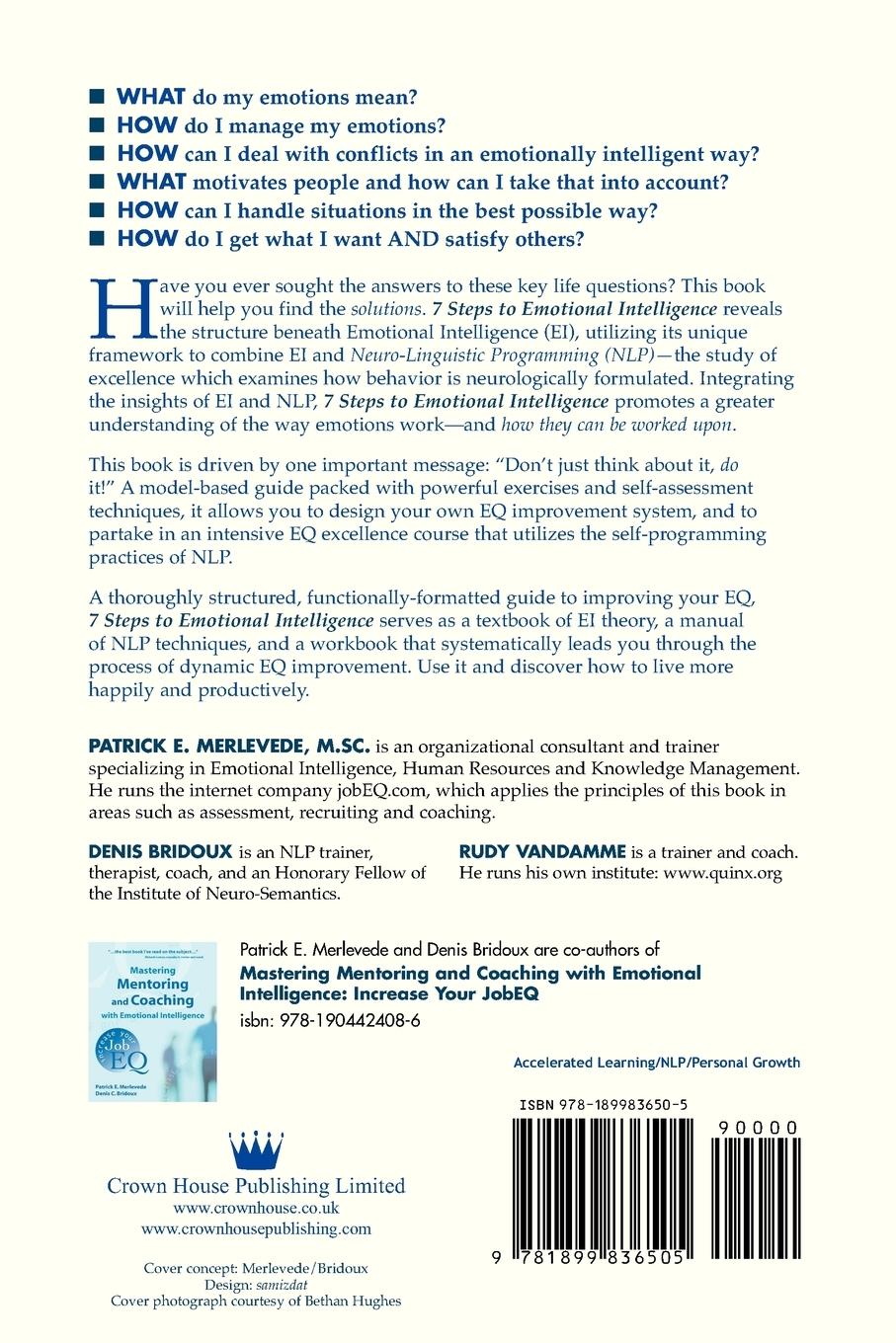 Rückseitencover 7 Steps to Emotional Intelligence