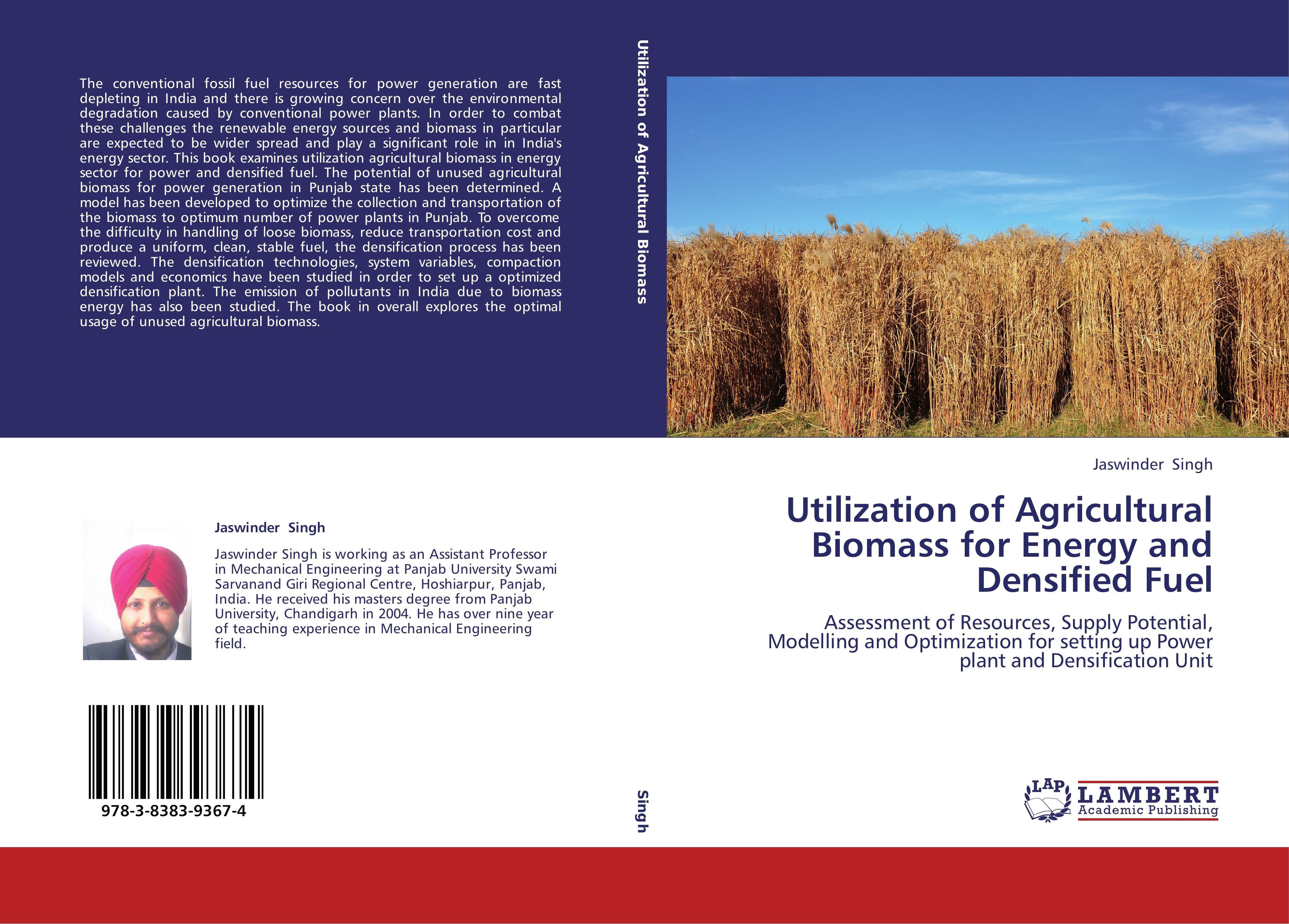 Vorderes Coverbild Utilization of Agricultural Biomass for Energy and Densified Fuel