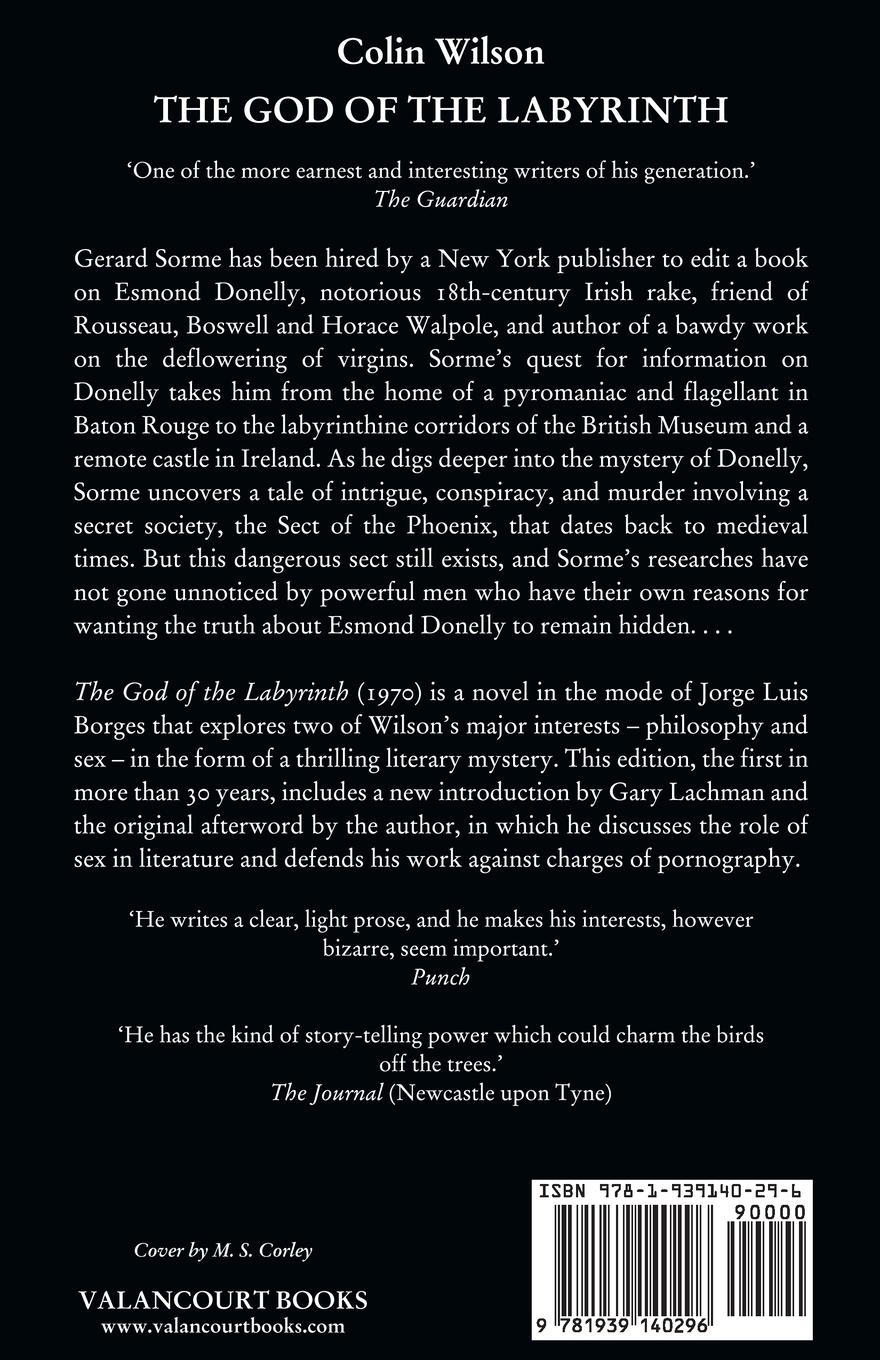 Rückseitencover The God of the Labyrinth