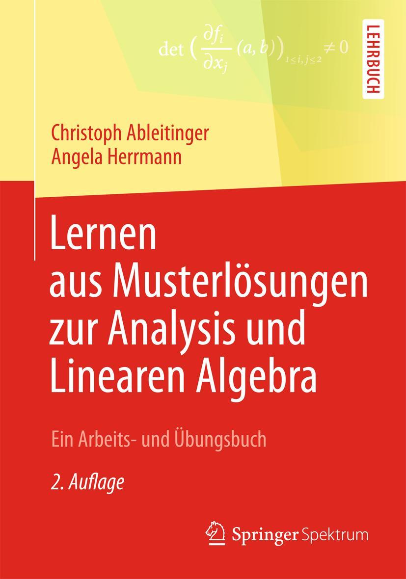 Vorderes Coverbild Lernen aus Musterlösungen zur Analysis und Linearen Algebra