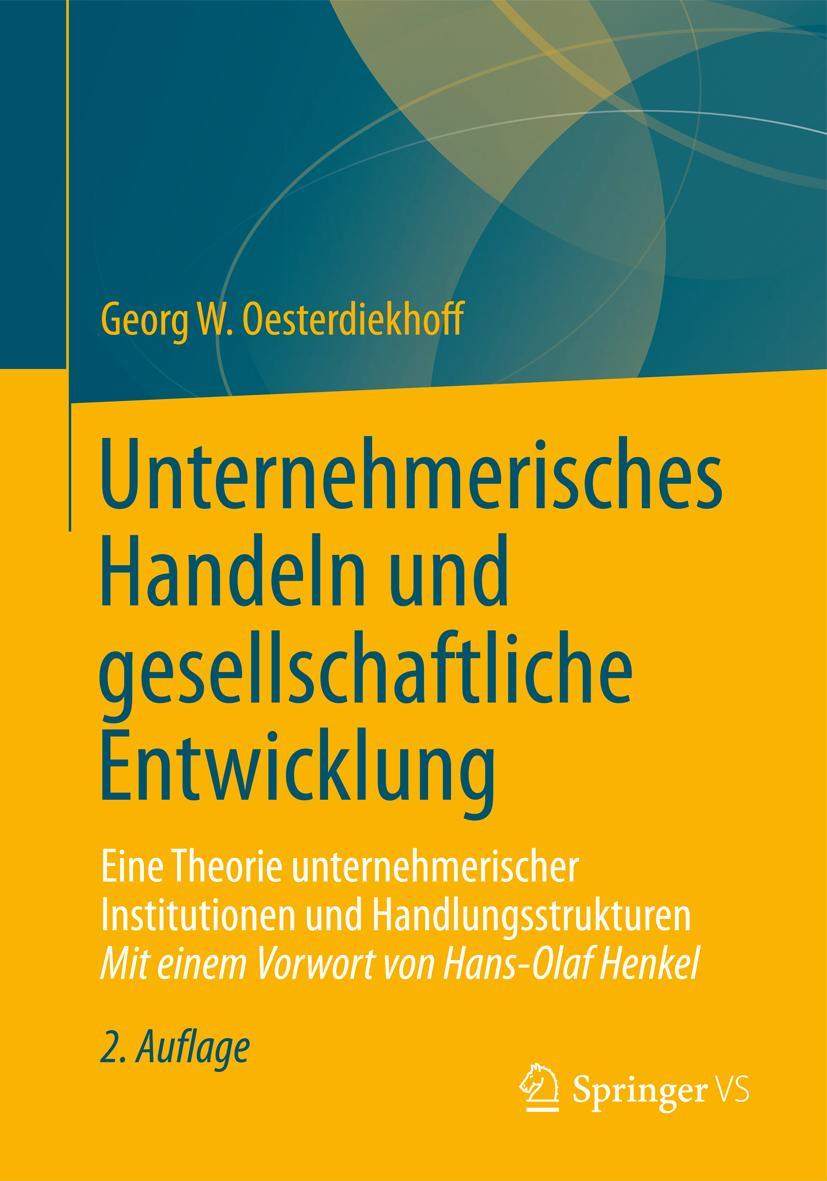 Vorderes Coverbild Unternehmerisches Handeln und gesellschaftliche Entwicklung