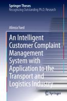 Vorderes Coverbild An Intelligent Customer Complaint Management System with Application to the Transport and Logistics Industry