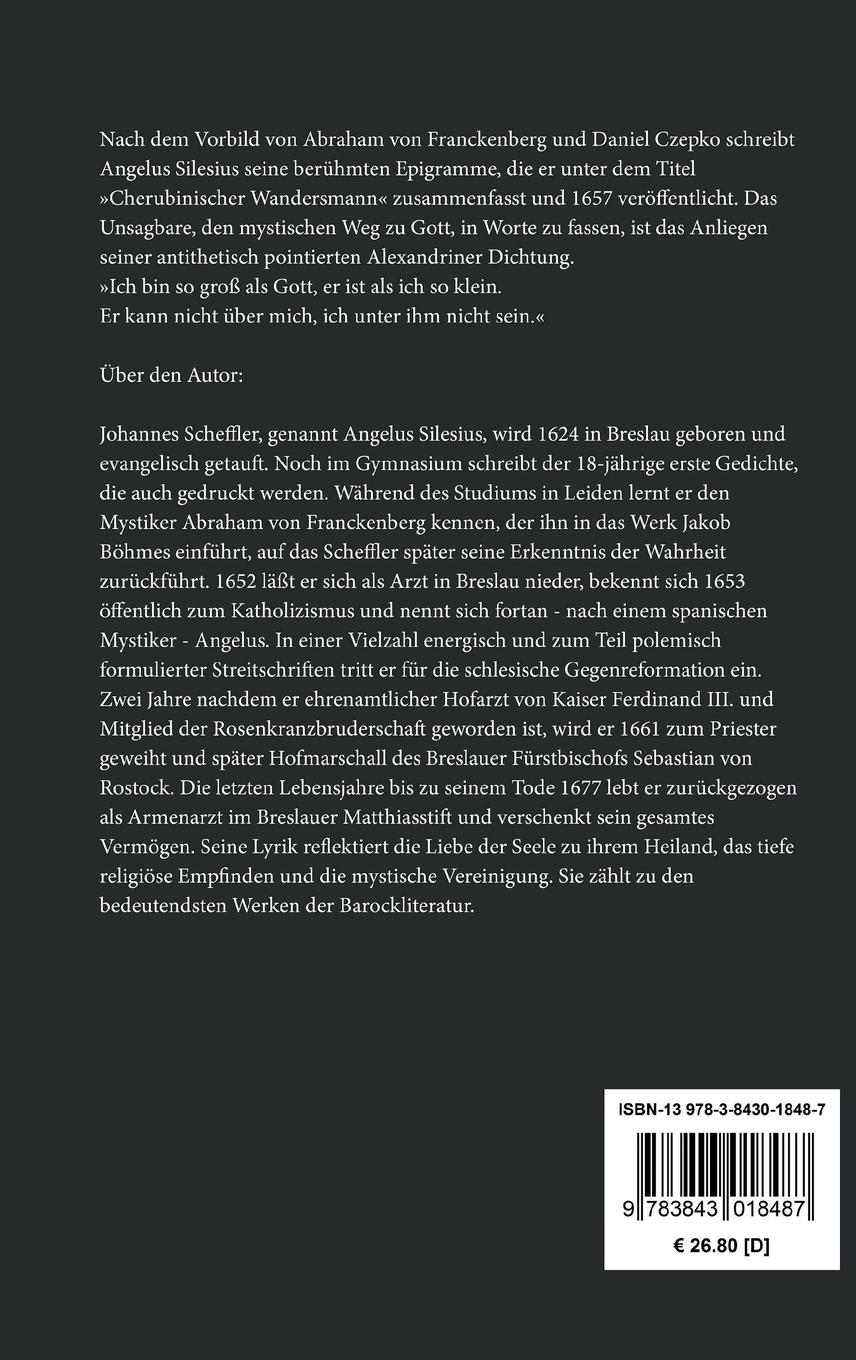 Rückseitencover Cherubinischer Wandersmann