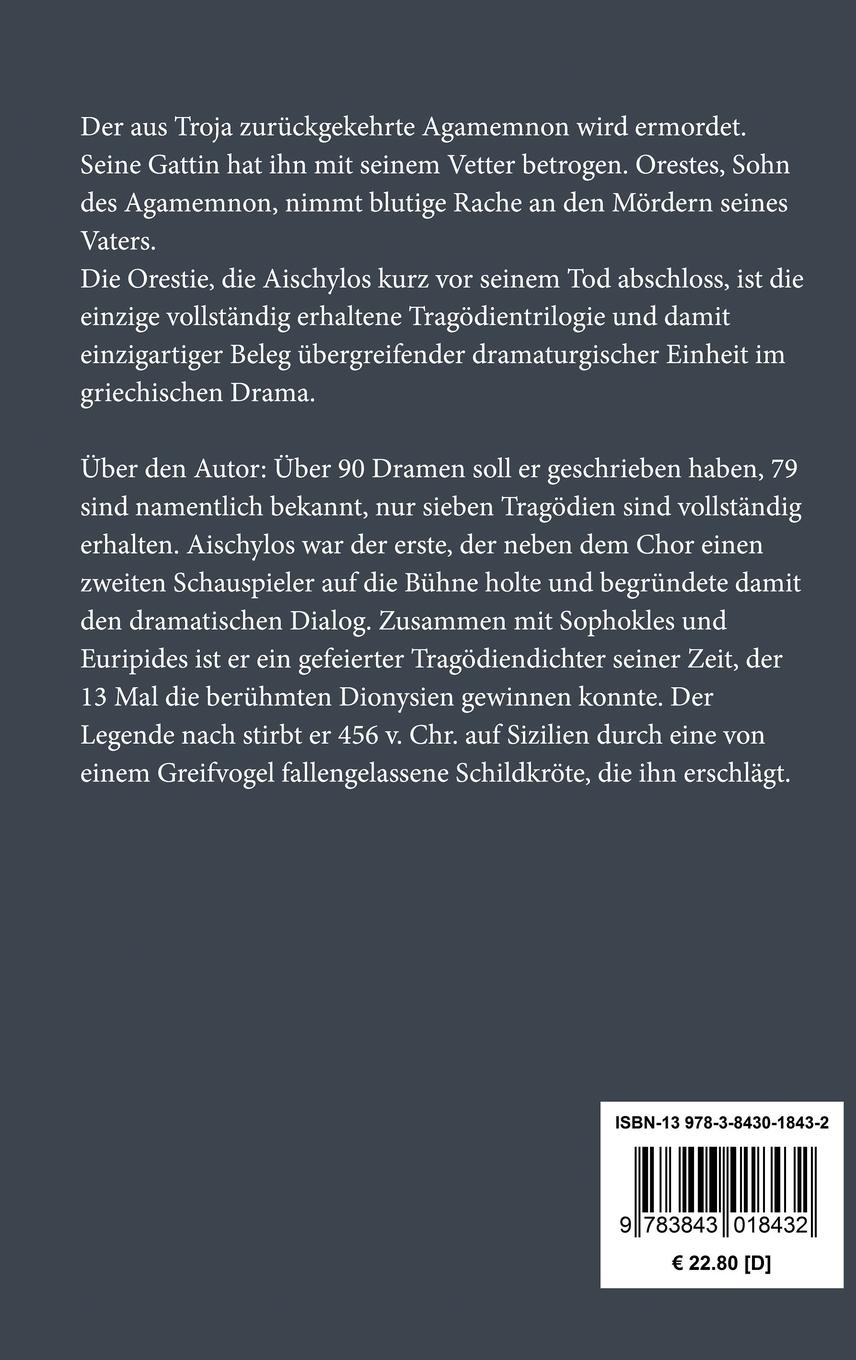 Rückseitencover Die Orestie