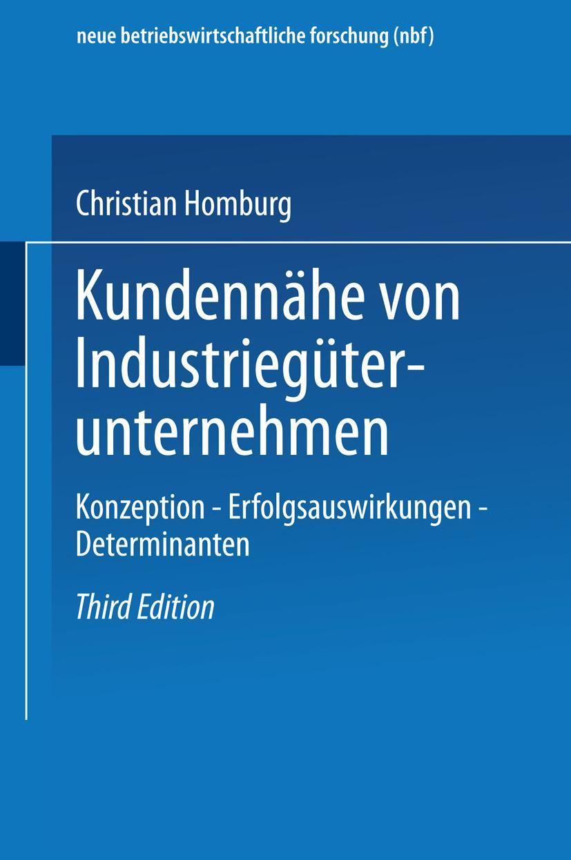 Vorderes Coverbild Kundennähe von Industriegüterunternehmen