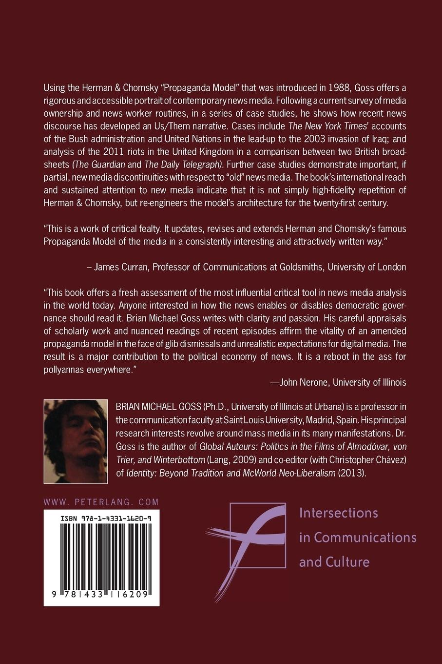 Rückseitencover Rebooting the Herman & Chomsky Propaganda Model in the Twenty-First Century