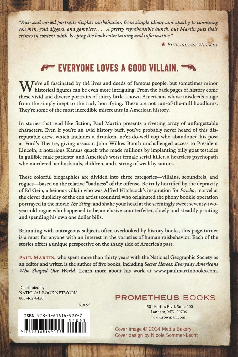 Rückseitencover Villains, Scoundrels, and Rogues