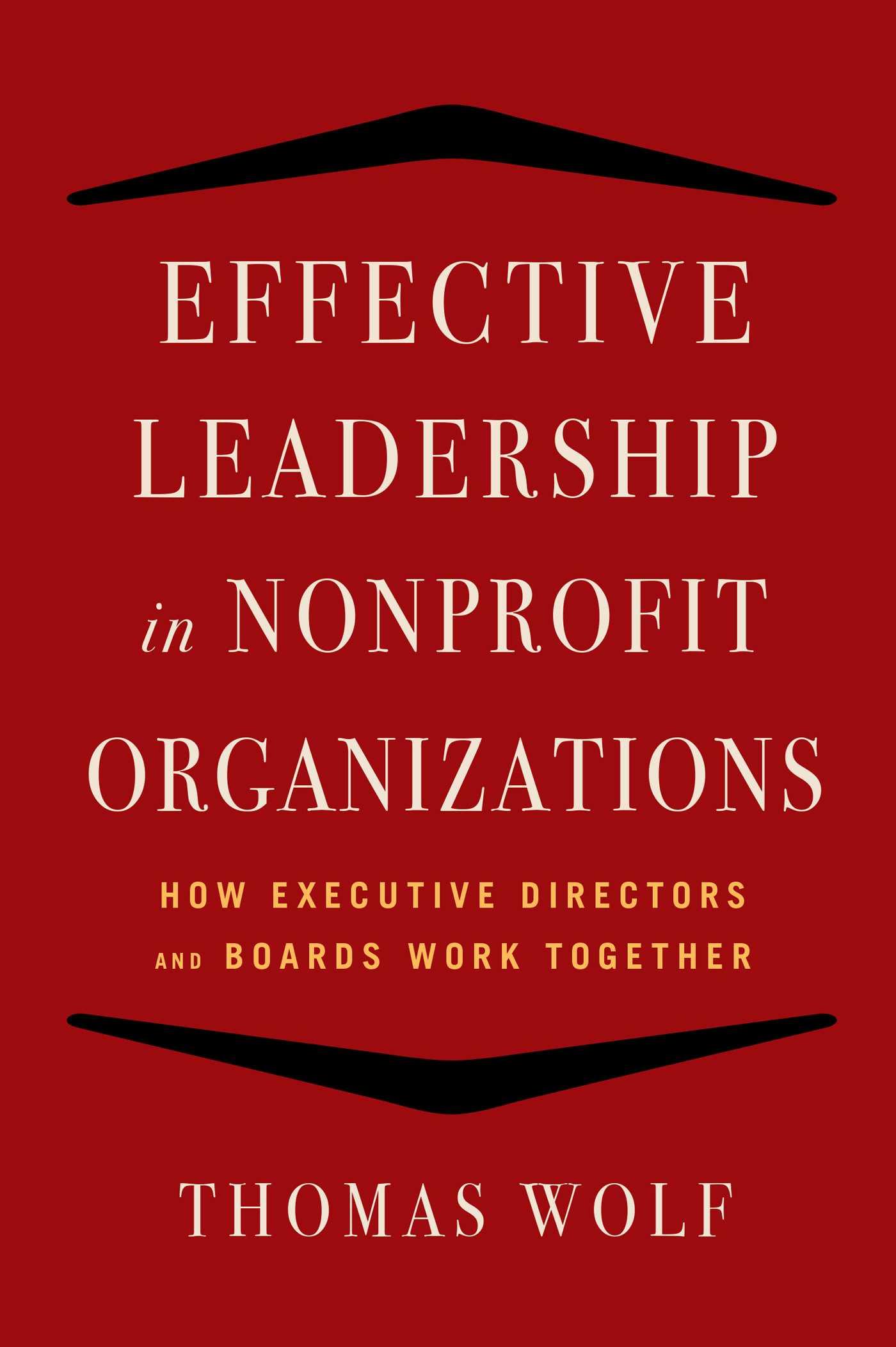 Vorderes Coverbild Effective Leadership for Nonprofit Organizations