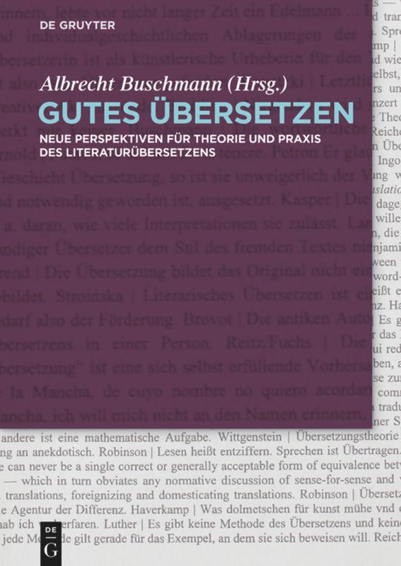 Vorderes Coverbild Gutes Übersetzen