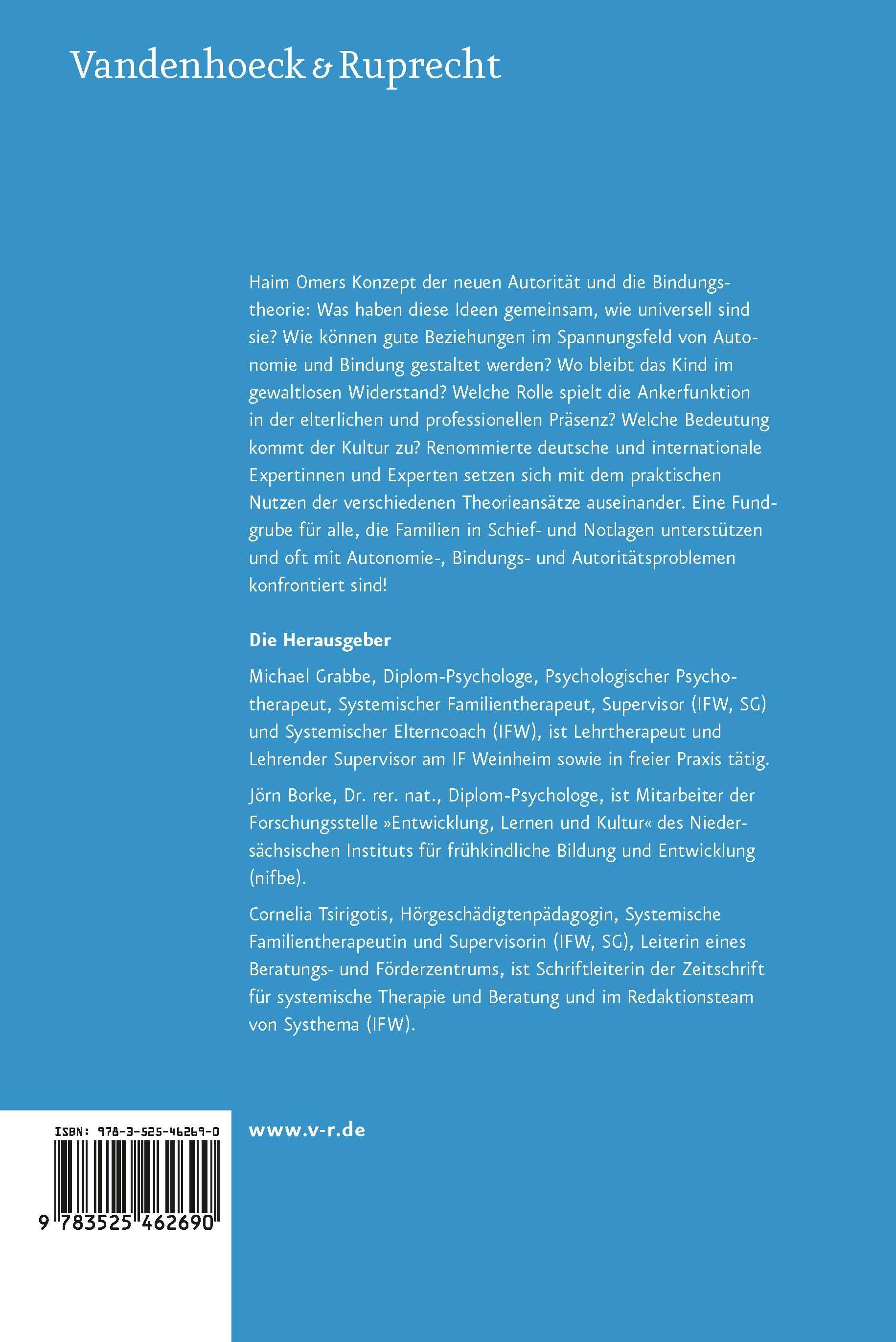 Rückseitencover Autorität, Autonomie und Bindung