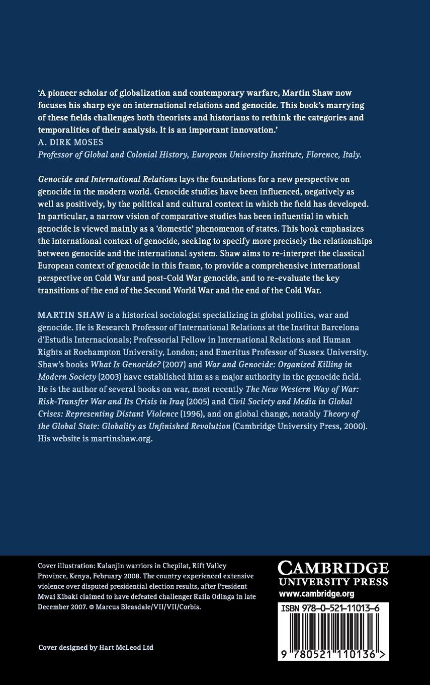 Rückseitencover Genocide and International Relations