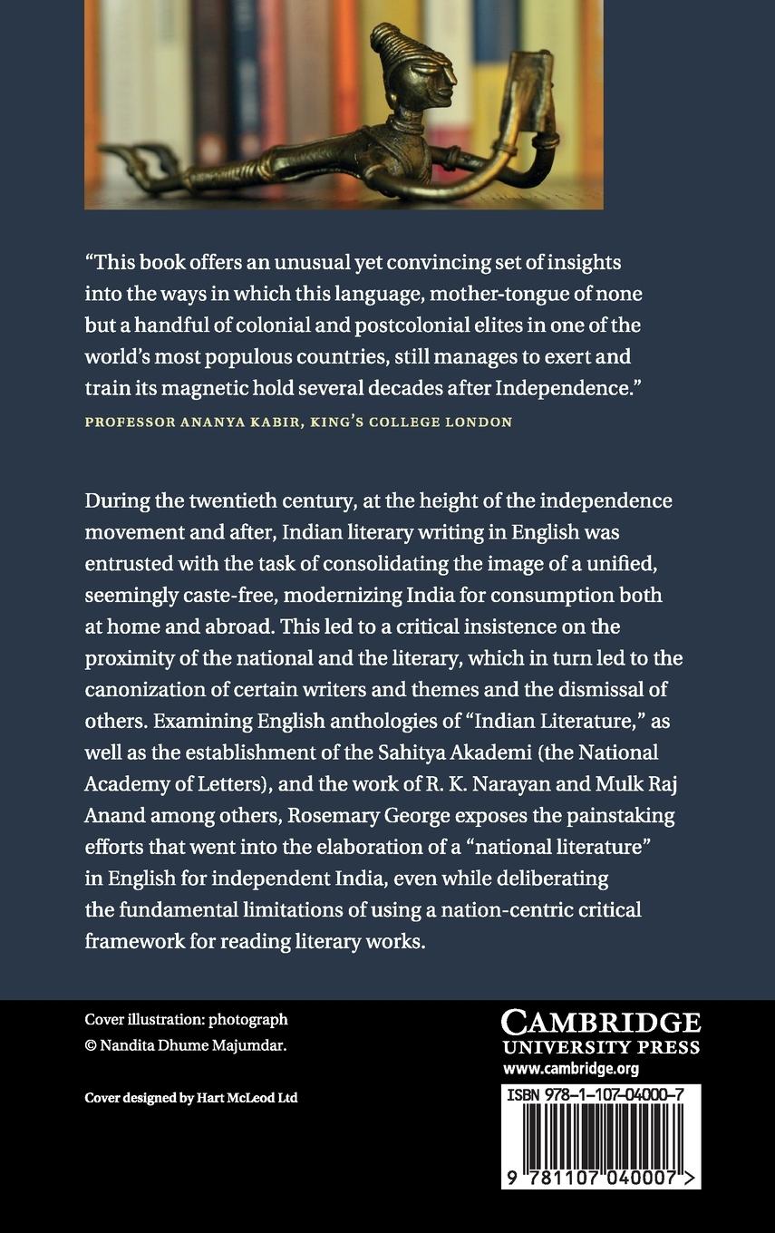 Rückseitencover Indian English and the Fiction of National Literature