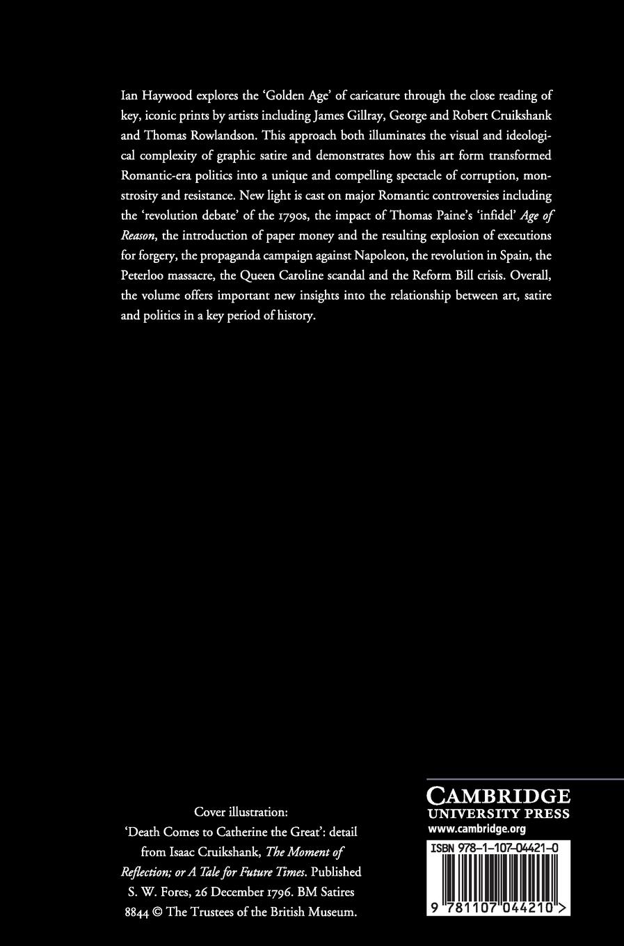 Rückseitencover Romanticism and Caricature