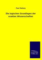Vorderes Coverbild Die logischen Grundlagen der exakten Wissenschaften