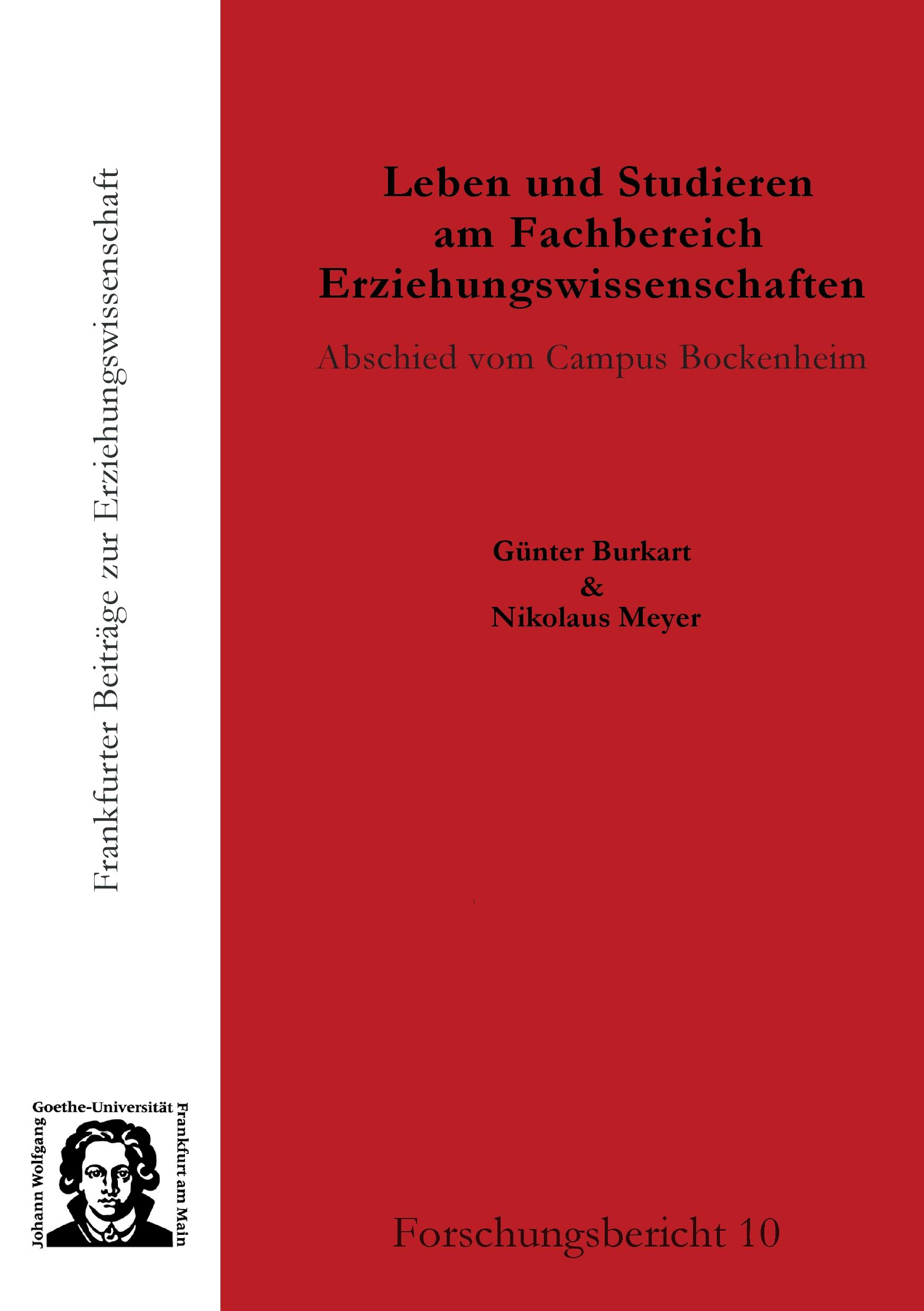 Vorderes Coverbild Leben und Studieren am Fachbereich Erziehungswissenschaften