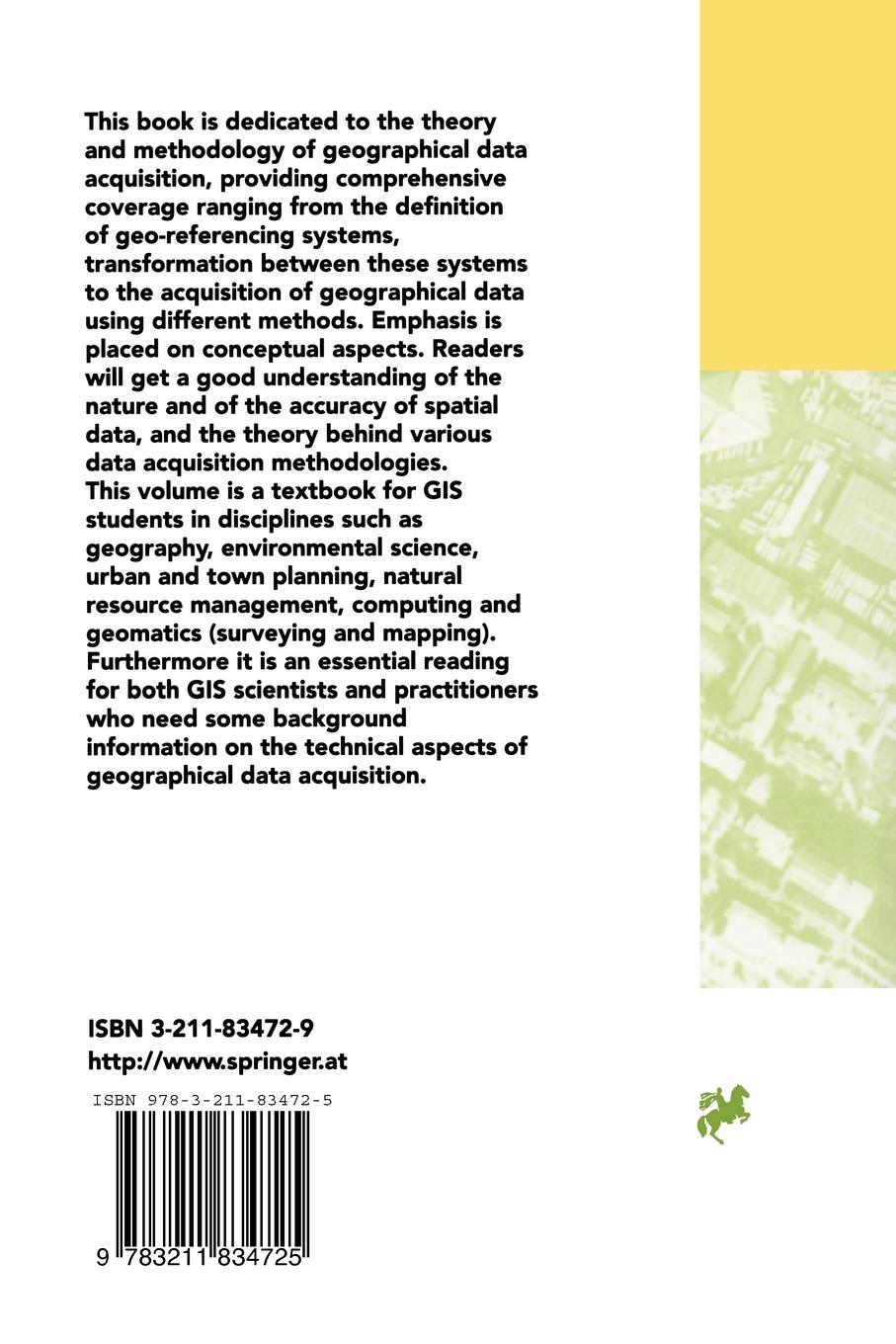 Rückseitencover Geographical Data Acquisition