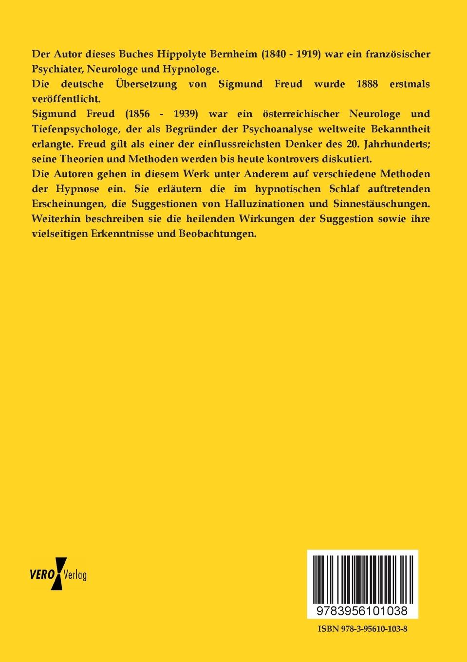 Rückseitencover Die Suggestion und Ihre Heilwirkung